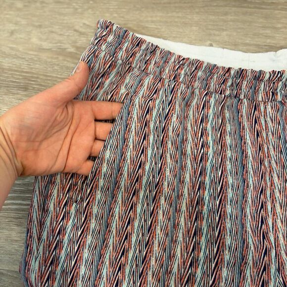 BCBGMAXAZRIA Sebastian Geometric Print Pants Elastic Waist Size M - Picture 2 of 6